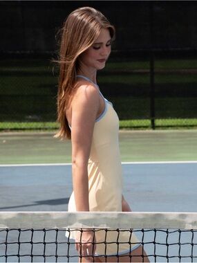 Lulu Mac Butter & Light Blue Athletic Dress